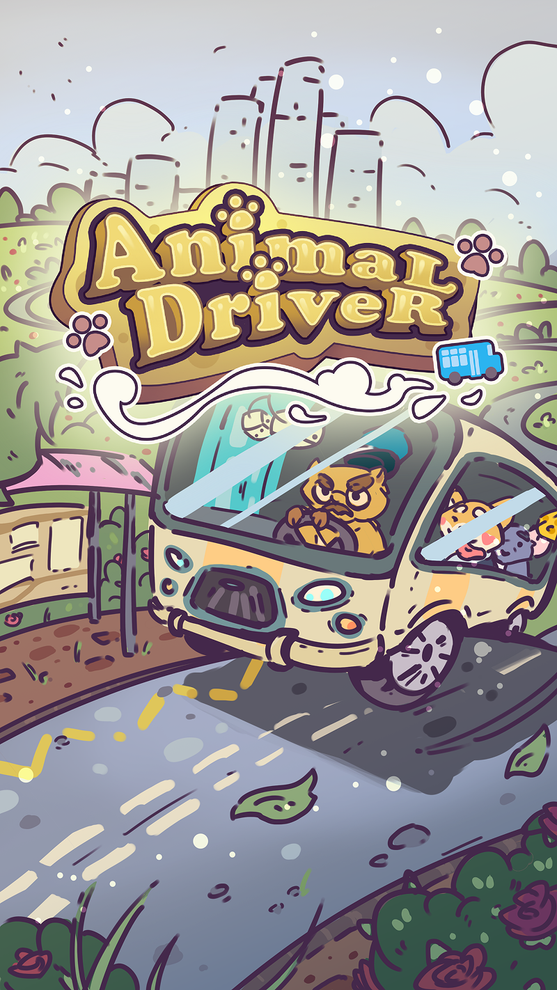 animal driver logo and art